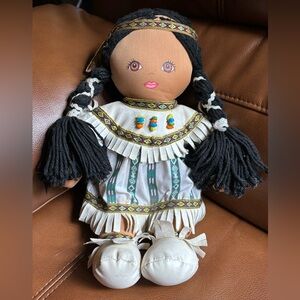 Pocahontas DanDee 400th Anniversary 12" Plush Stuffed Doll.